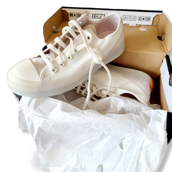 Ivory / Cream & Orange CONVERSE Chuck Taylor ALL STAR CX - Picture 4 of 14